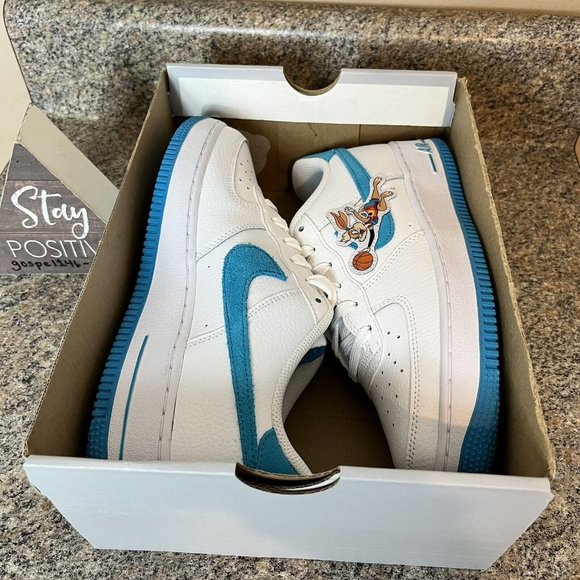 Nike Air Force 1 Low Hare Space Jam Bugs Lola DM3353-100 Size 7Y / Women‎ Sz 8.5 - Picture 9 of 11